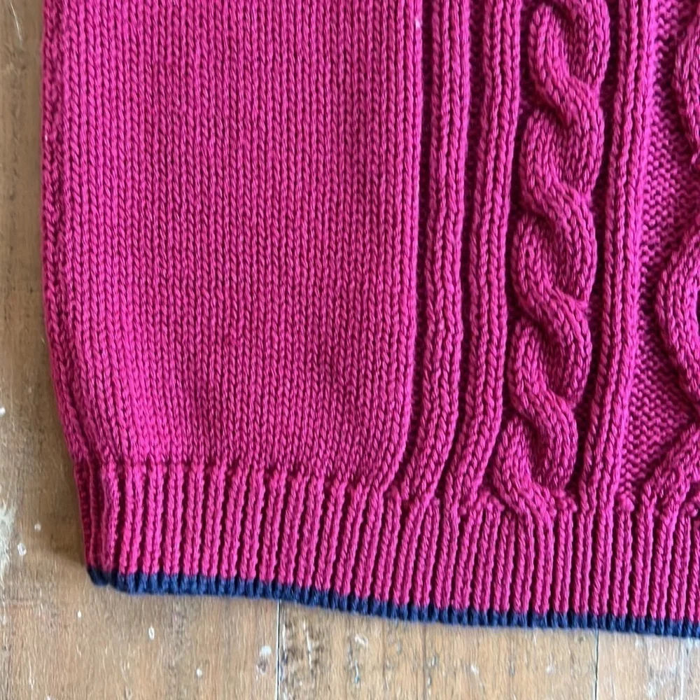 Janie and jack burgundy cable knit sweater vest